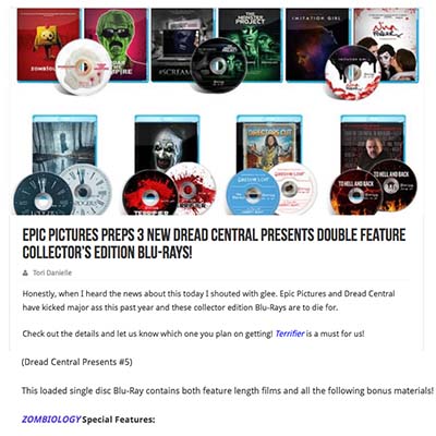 Epic Pictures Preps 3 New Dread Central Presents Double Feature Collector’s Edition Blu-Rays!
